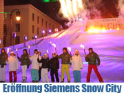 Siemens „Snow City“ Skifahren, Snowboarden, Rodeln, Party am Wittelsbacherplatz München vom 04.02.-20.02.2011 (Foto: Martin Schmitz)